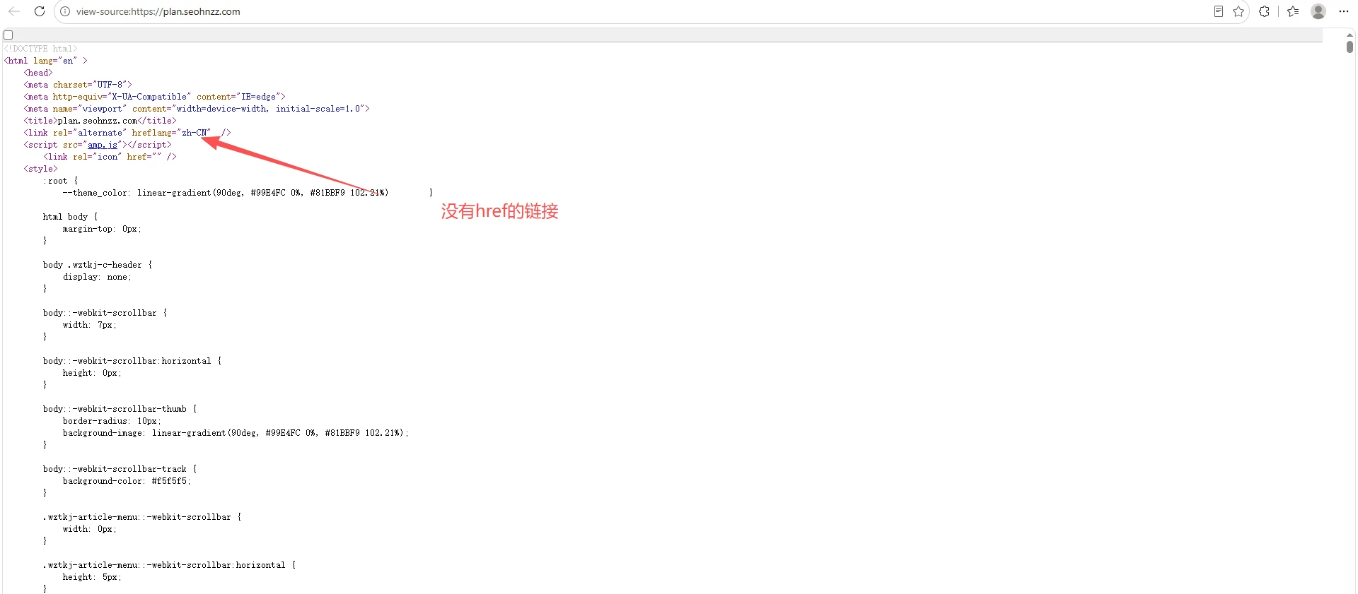 问题截图：页面源代码内的 hreflang 冲突 - 问题截图 3