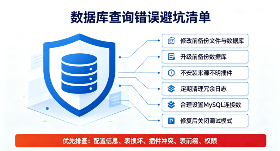 WordPress数据库查询错误完整修复方案-图3 WordPress数据库查询错误完整修复方案-图3