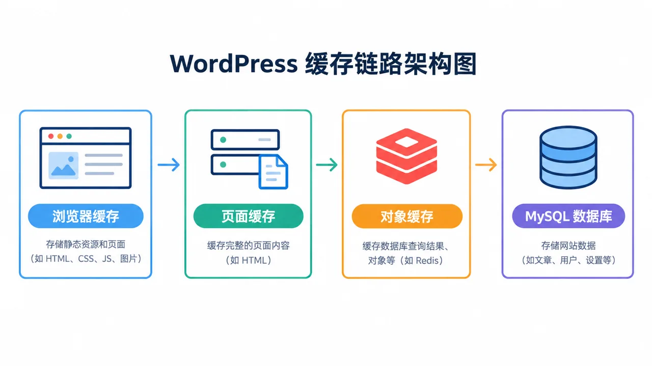 WordPress 如何正确配置对象缓存和页面缓存？